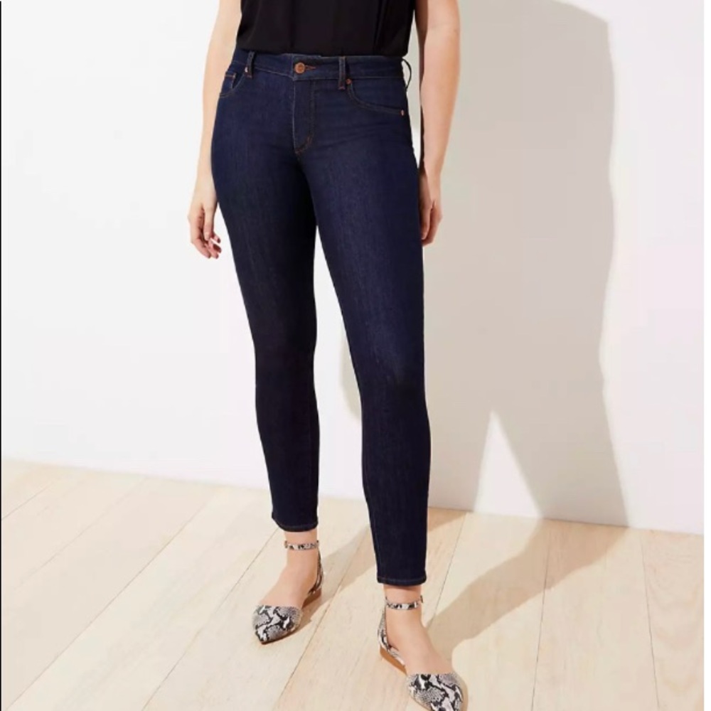 LOFT High Waist Curvy Skinny Jeans